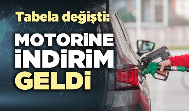 Tabela değişti: Motorine indirim geldi