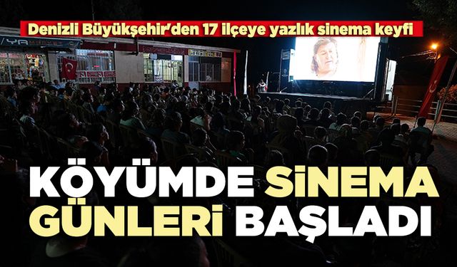 Köyümde sinema günleri başladı