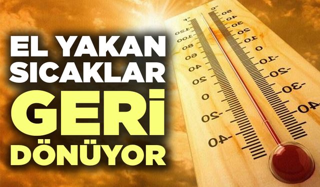Denizli ve Çevresinde Yüksek Sıcaklıklara Dikkat