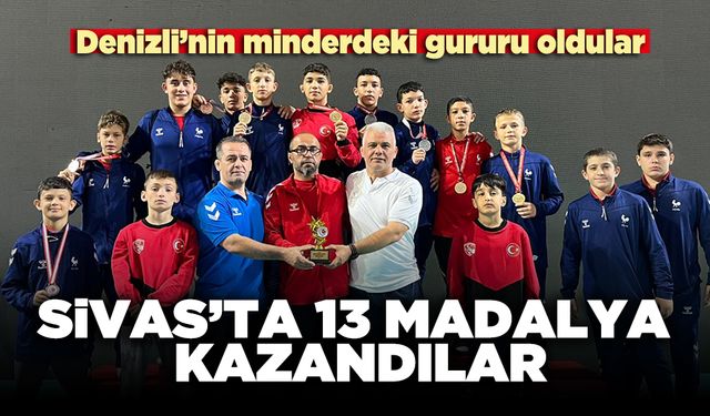 Sivas’ta 13 madalya kazandılar