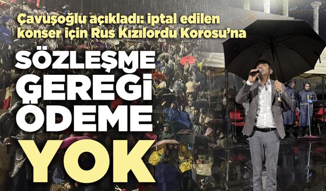Rus Kızılordu Korosu’na sözleşme gereği ödeme yok