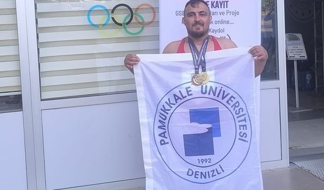 PAÜ’lü atlet çift madalya ile döndü