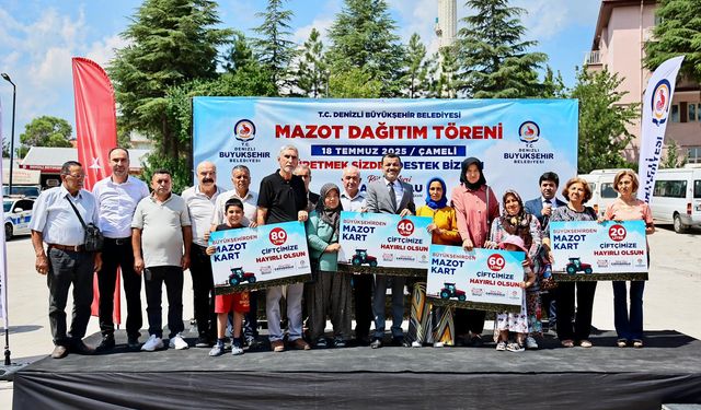 Çameli’nin üreticisine Büyükşehir’den mazot desteği
