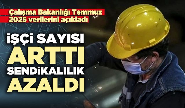 İşçi sayısı arttı, sendikalılık azaldı