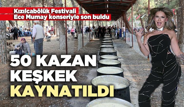 50 kazan keşkek kaynatıldı