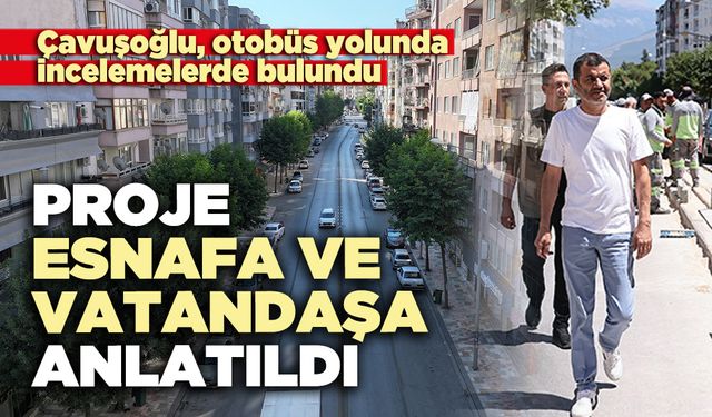 Otobüs yolu projesi esnafa ve vatandaşa anlatıldı