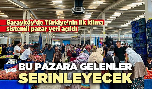 Bu pazara gelenler serinleyecek
