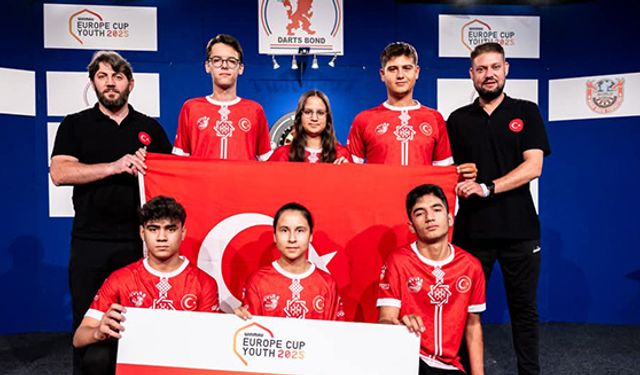 Denizlili sporcular Dart’ta  Avrupa şampiyonu oldu