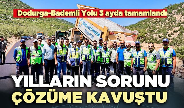 Yılların sorunu çözüme kavuştu: Dodurga-Bademli Yolu 3 ayda tamamlandı