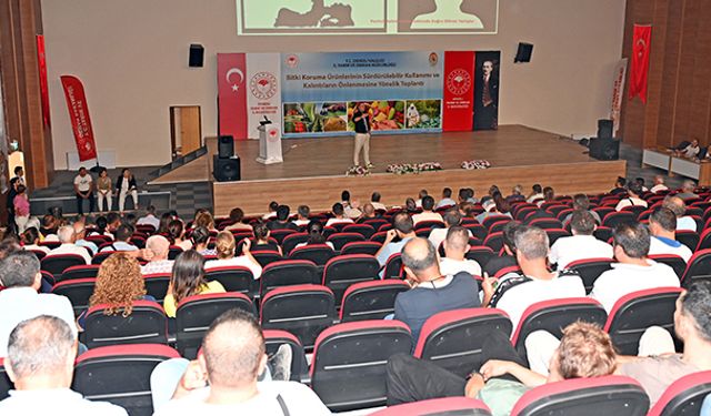 Üreticilere kalıntıyı önleme yöntemleri anlatıldı