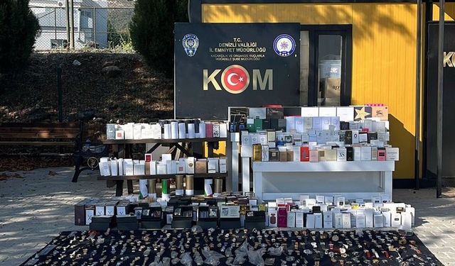 Denizli’de binlerce kaçak eşya ele geçirildi