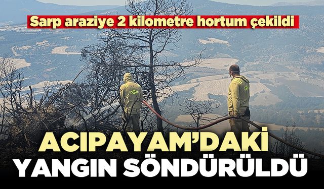 Acıpayam’daki yangın söndürüldü