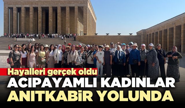 Acıpayamlı kadınlar Anıtkabir yolunda