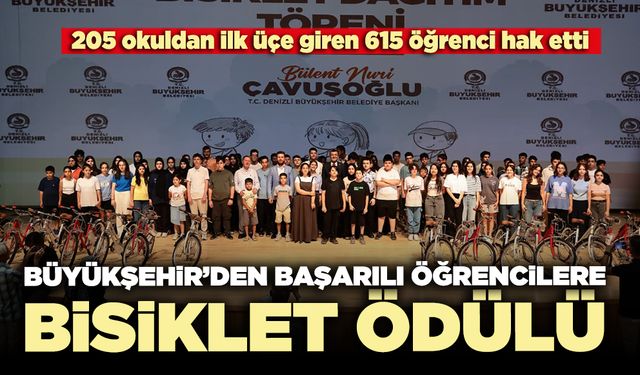 Büyükşehir’den başarılı öğrencilere bisiklet ödülü