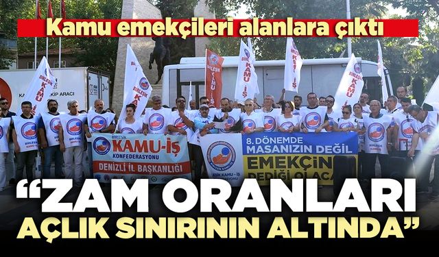 Kamu emekçileri alanlara çıktı: “Zam oranları açlık sınırının altında”