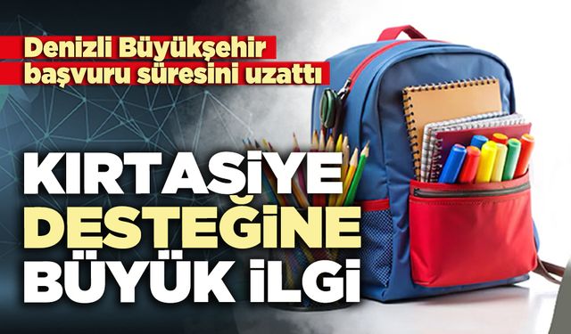 Kırtasiye desteğine büyük ilgi