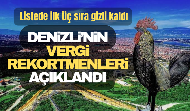 Denizli’nin Vergi Rekortmenleri Açıklandı