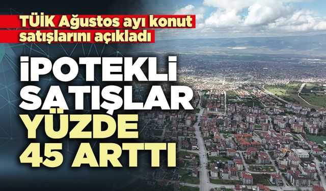 İpotekli satışlarda yüzde 45 arttı