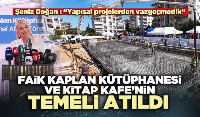 Merkezefendi’de Faik Kaplan Kütüphanesi ve Kitap Kafe’nin temeli atıldı