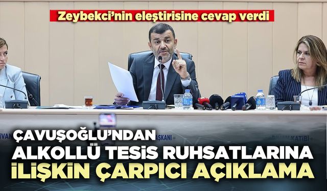 Çavuşoğlu’ndan alkollü tesis ruhsatlarına ilişkin çarpıcı açıklama