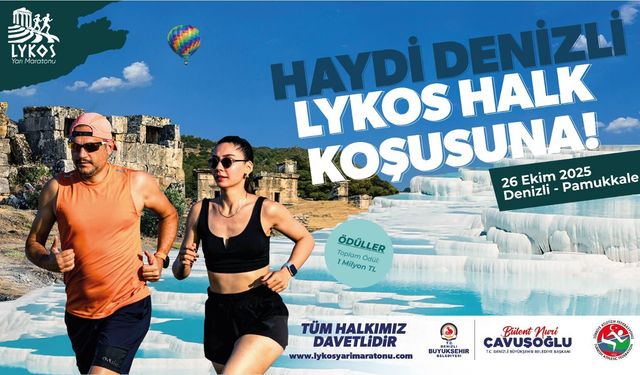 Denizli Büyükşehir Lykos Maratonu 23-24-25 Ekim Reklam Görseli