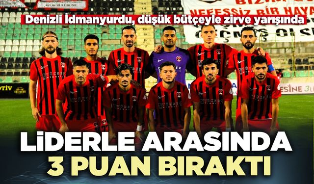 Denizli İdmanyurdu liderle arasında 3 puan bıraktı