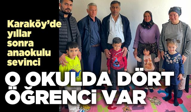 O okulda dört öğrenci var