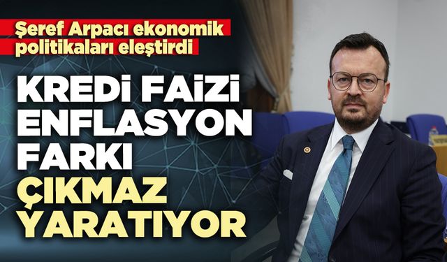 Şeref Arpacı: Kredi faizi-enflasyon farkı çıkmaz yaratıyor