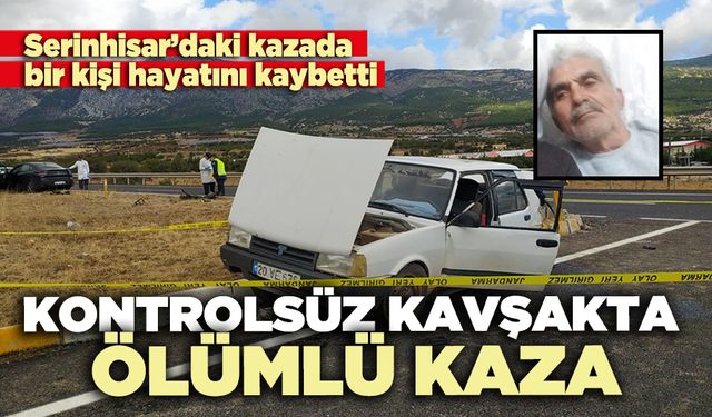 Kontrolsüz kavşakta ölümlü kaza