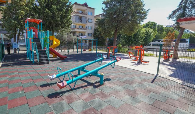 Pamukkale Belediyesi parklarda yenileme çalışması başlattı