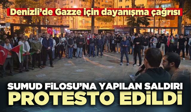Sumud Filosu’na yapılan saldırı protesto edildi