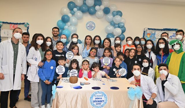 PAÜ Hastanesi’nde Dünya Diyabet Günü’nde etkinlik: “Diyabetli çocuklarımızın yanındayız”