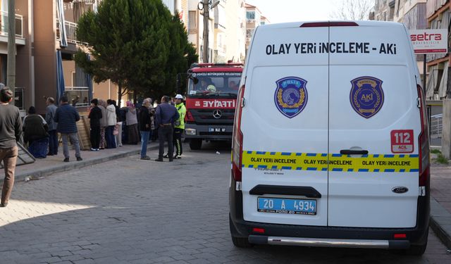 Pamukkale'de 5 katlı binada Korkutan Yangın