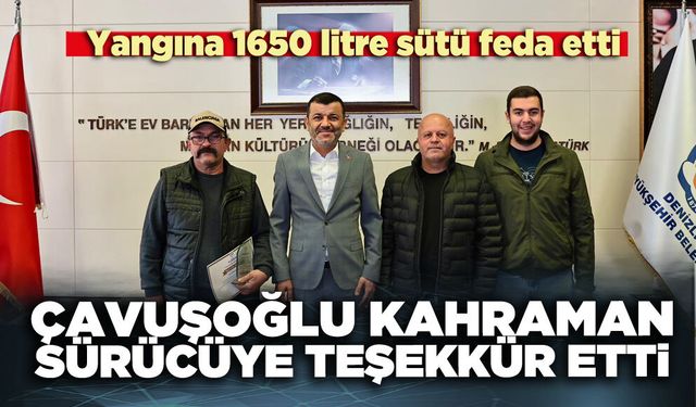 Başkan Çavuşoğlu’ndan kahraman sürücüye teşekkür