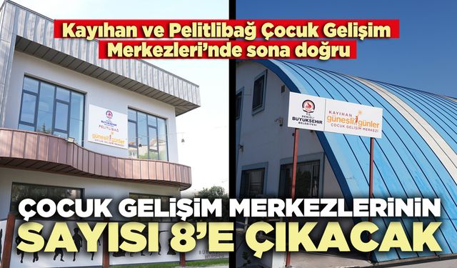 Çocuk Gelişim Merkezlerinin sayısı 8’e çıkacak