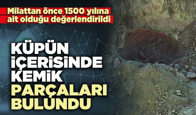 Küpün içerisinde kemik parçaları bulundu