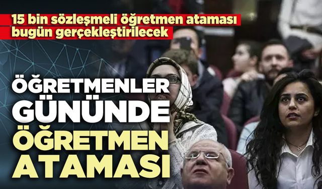 Öğretmenler gününde öğretmen ataması