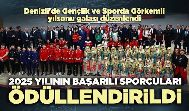 2025 yılının başarılı sporcuları onurlandırıldı