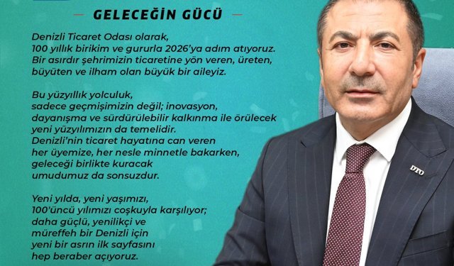Denizli Ticaret Odası Yeni Yıl İlanı 1 Ocak 2026