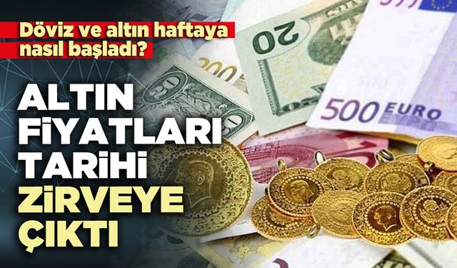 Altın fiyatları tarihi zirveye çıktı