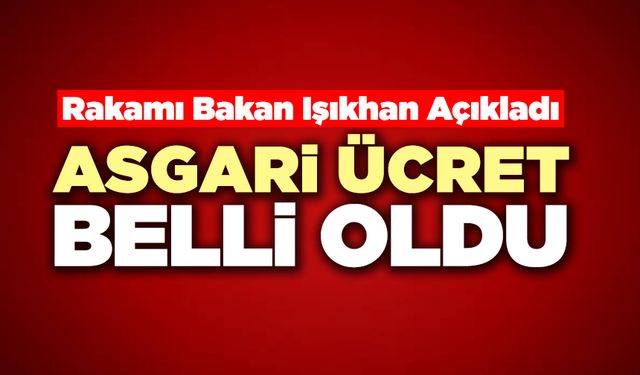 Asgari Ücret Tutarı Belli Oldu