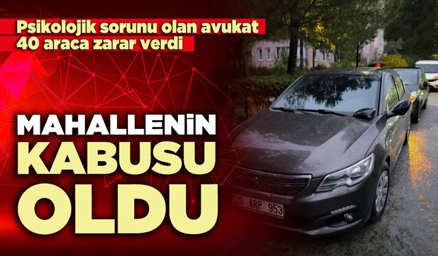 Mahallenin kabusu oldu