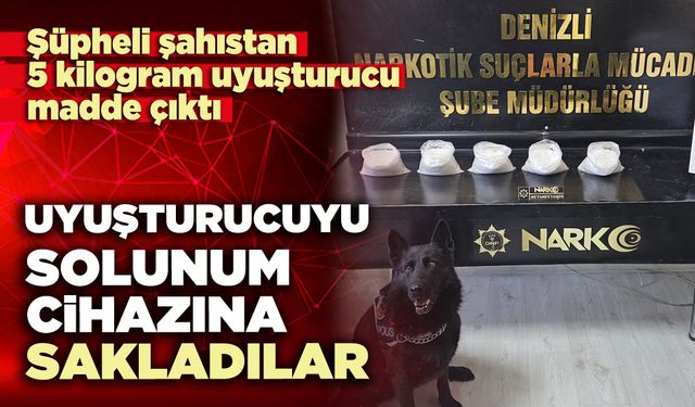 Narkotik maddeleri solunum cihazına sakladılar