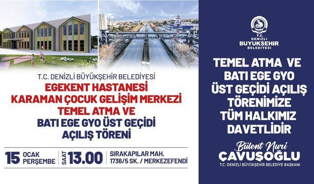 Denizli Büyükşehir Belediyesi Karaman Çocuk Gelişim Merkezi 14 Ocak