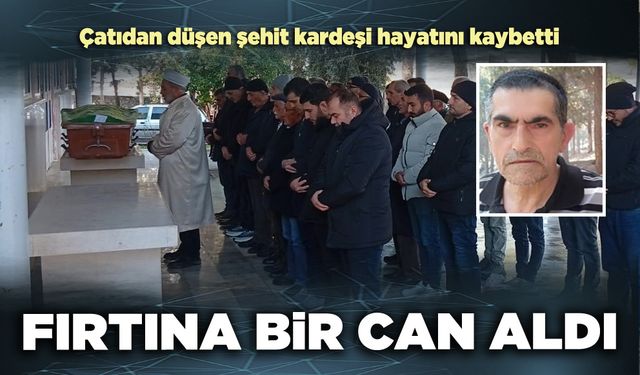 Fırtına bir can aldı