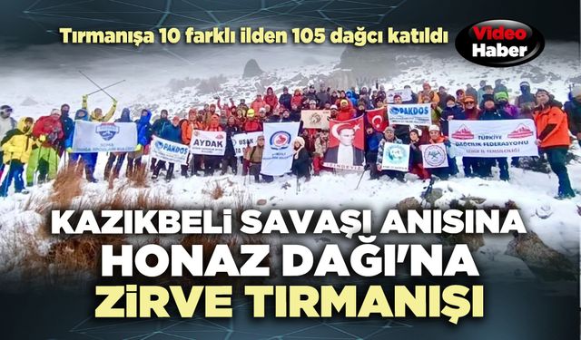 Kazıkbeli Savaşı anısına Honaz Dağı'na zirve tırmanışı