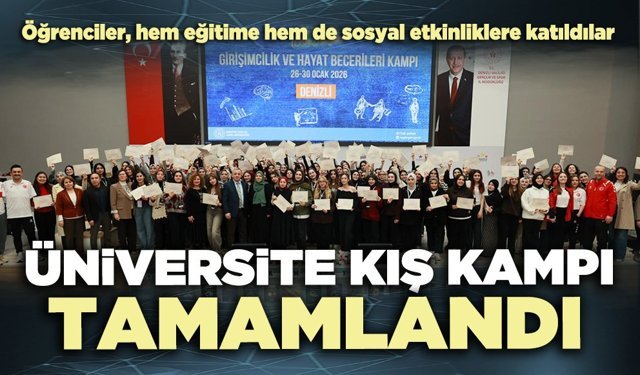 Üniversite kış kampı tamamlandı