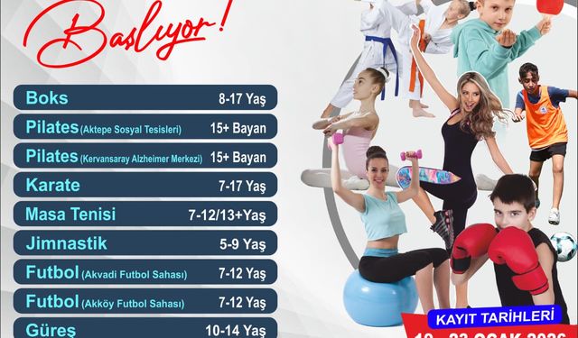 Pamukkale Belediyesi Spor Kurslarında Yeni Dönem Kayıtları Başladı