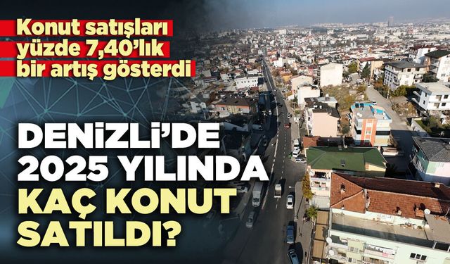 Denizli’de 2025 yılında kaç konut satıldı?