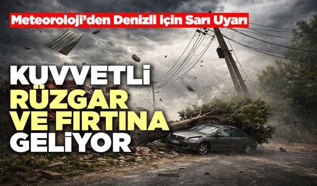 Meteoroloji’den Denizli İçin Sarı Uyarı